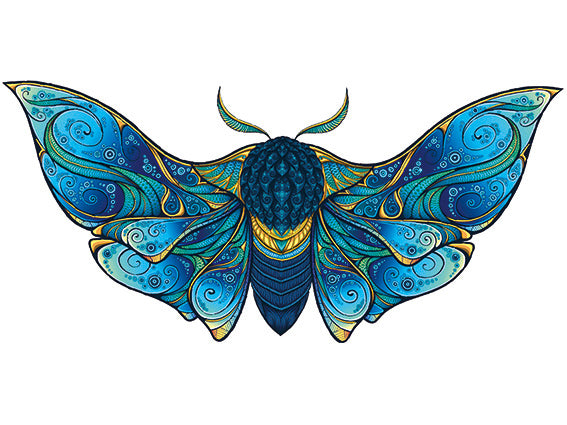 Fluture - Puzzle din lemn