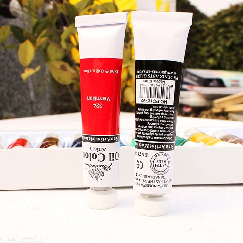 Set 18 culori primare, ulei, 12 ml, Phoenix 4