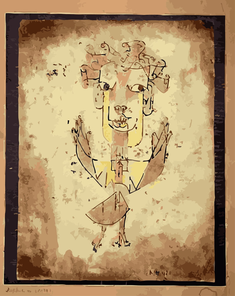 Abstract angel (Angelus Novus) - Pictură pe numere - Pictorul Fericit