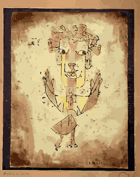 Abstract angel (Angelus Novus) - Pictură pe numere - Pictorul Fericit