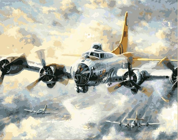 Airplanes - Pictură pe numere - Pictorul Fericit