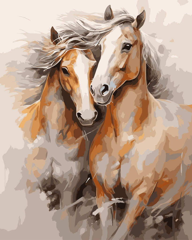 Akhal-Teke - Pictură pe numere - Pictorul Fericit