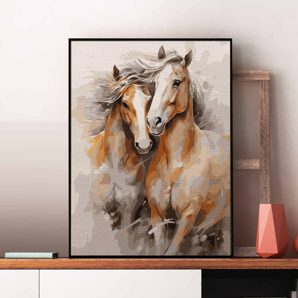 Akhal-Teke - Pictură pe numere - Pictorul Fericit