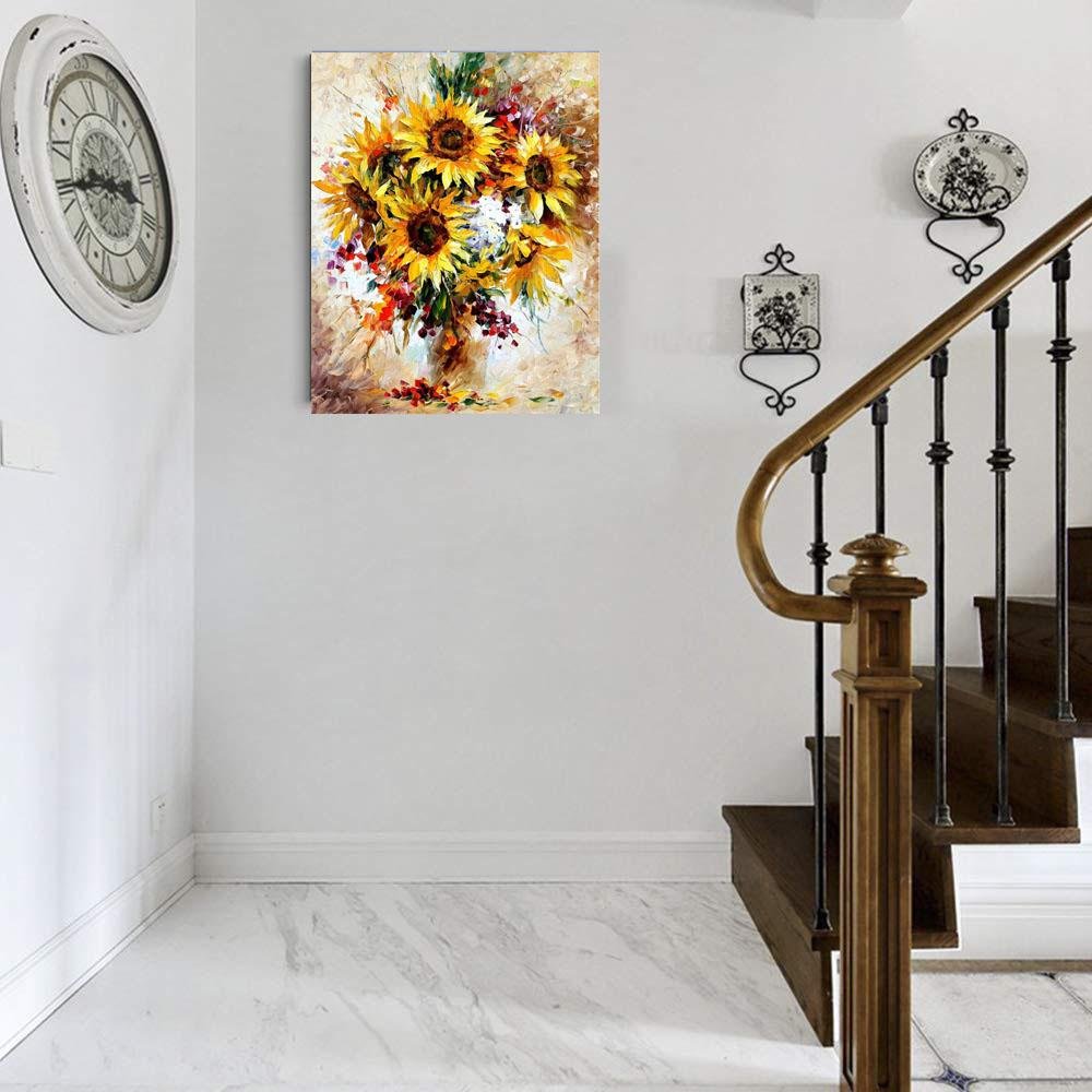 Autumn Sunflower Vibes - Pictură pe numere - Pictorul Fericit