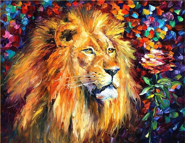 Beautiful Lion - Pictură pe numere - Pictorul Fericit