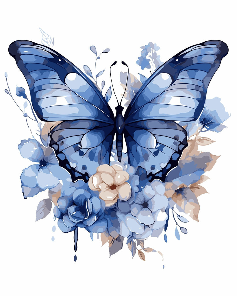 Bloomed Wings - Pictură pe numere - Pictorul Fericit