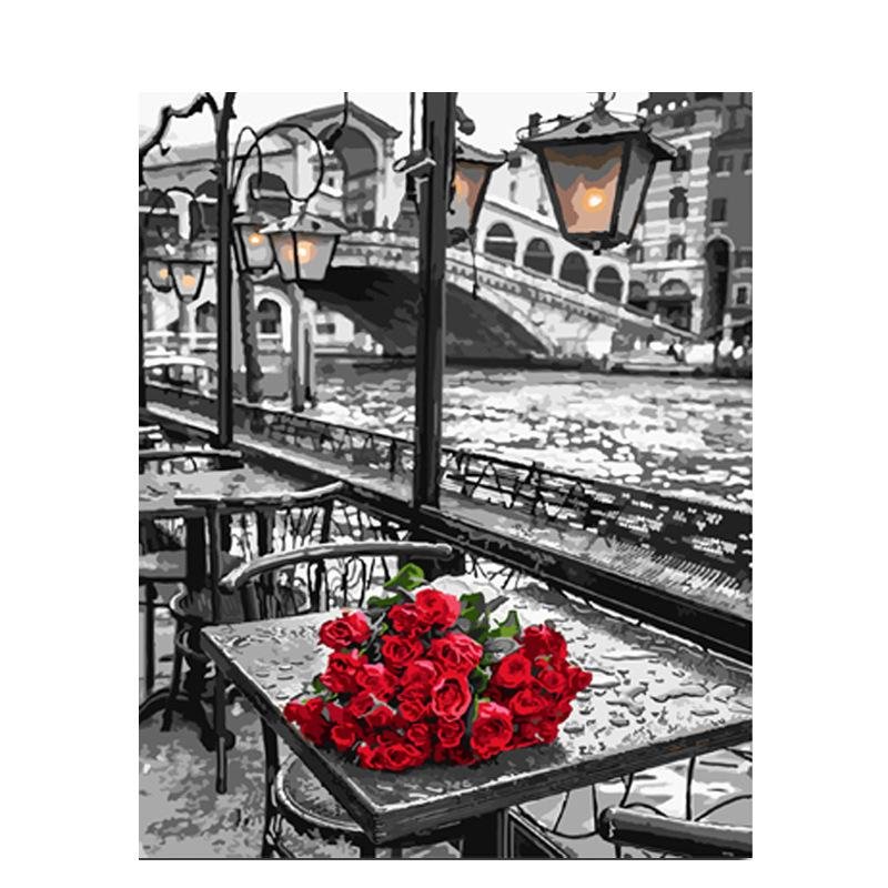 Bouquet of Roses - Pictură pe numere - Pictorul Fericit