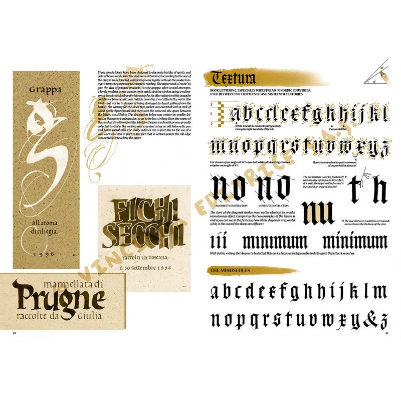 Caligrafia, nr. 39, cu ilustrații, colecția Leonardo, Vinciana Editrice - Pictorul Fericit