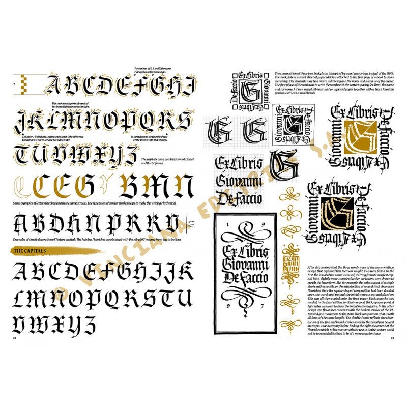 Caligrafia, nr. 39, cu ilustrații, colecția Leonardo, Vinciana Editrice - Pictorul Fericit