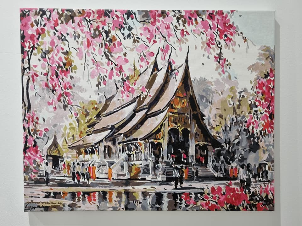 Cherry Blossoms - Pictură pe numere - Pictorul Fericit