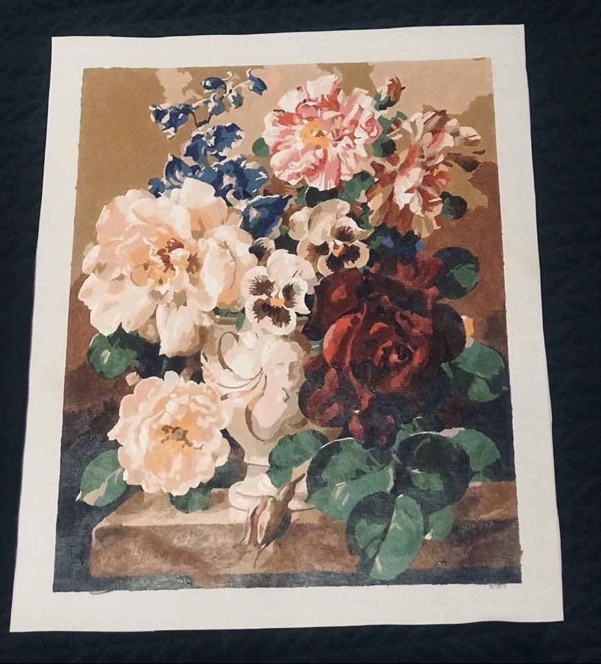 Classic Vase of Flowers - Pictură pe numere - Pictorul Fericit