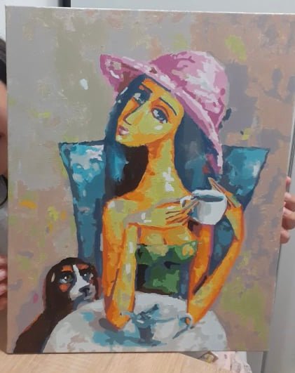 Coffee break (Afternoon Tea) - Pictură pe numere - Pictorul Fericit