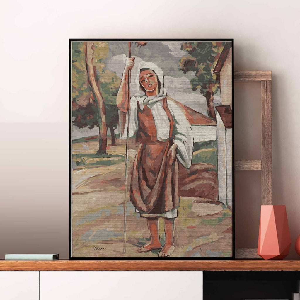 Country girl (Ţărăncuţă) - Pictură pe numere - Pictorul Fericit