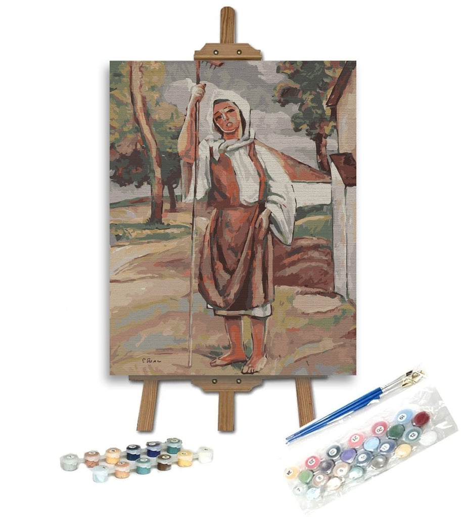 Country girl (Ţărăncuţă) - Pictură pe numere - Pictorul Fericit