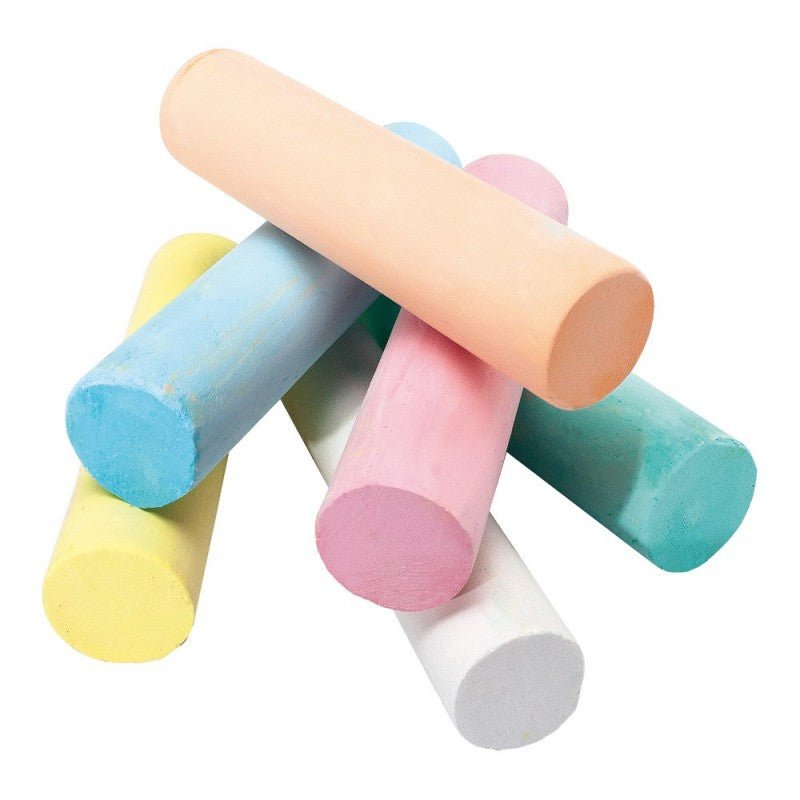Cretă colorată, 6 bucăți, netoxică, testată dermatologic, lavabilă, 25x105 mm, Giotto Be-be - Pictorul Fericit