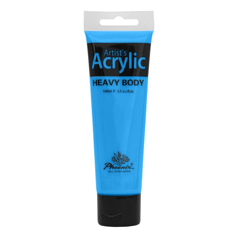 Culoare acrilică, bază de rășină acrilică, pentru începători, uscare rapidă, 100 ml, Phoenix - Pictorul Fericit