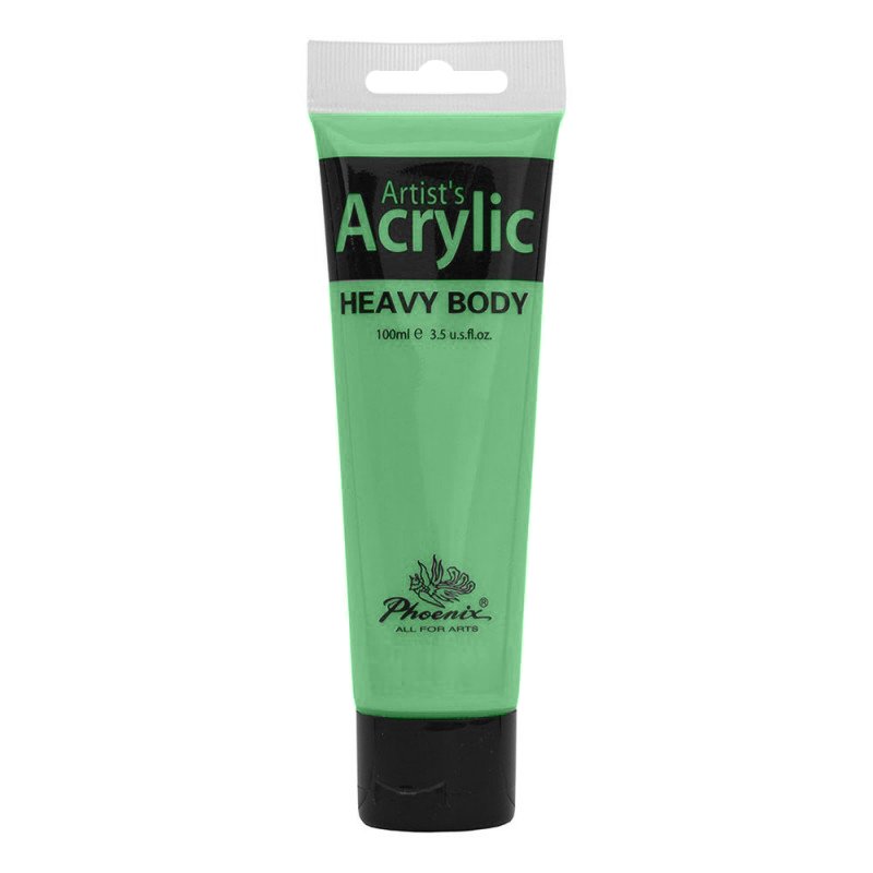 Culoare acrilică, bază de rășină acrilică, pentru începători, uscare rapidă, 100 ml, Phoenix - Pictorul Fericit