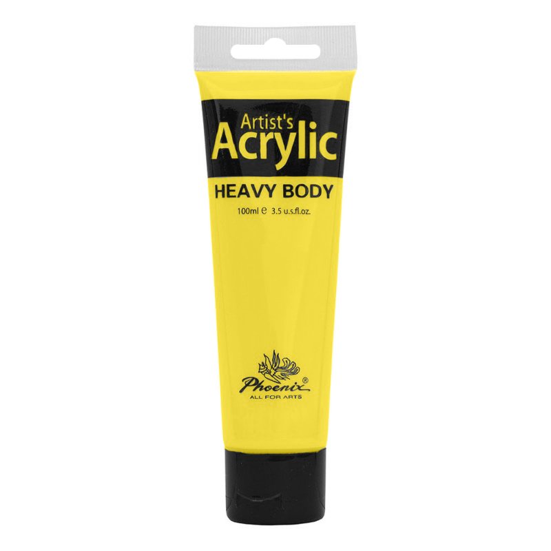 Culoare acrilică, bază de rășină acrilică, pentru începători, uscare rapidă, 100 ml, Phoenix - Pictorul Fericit