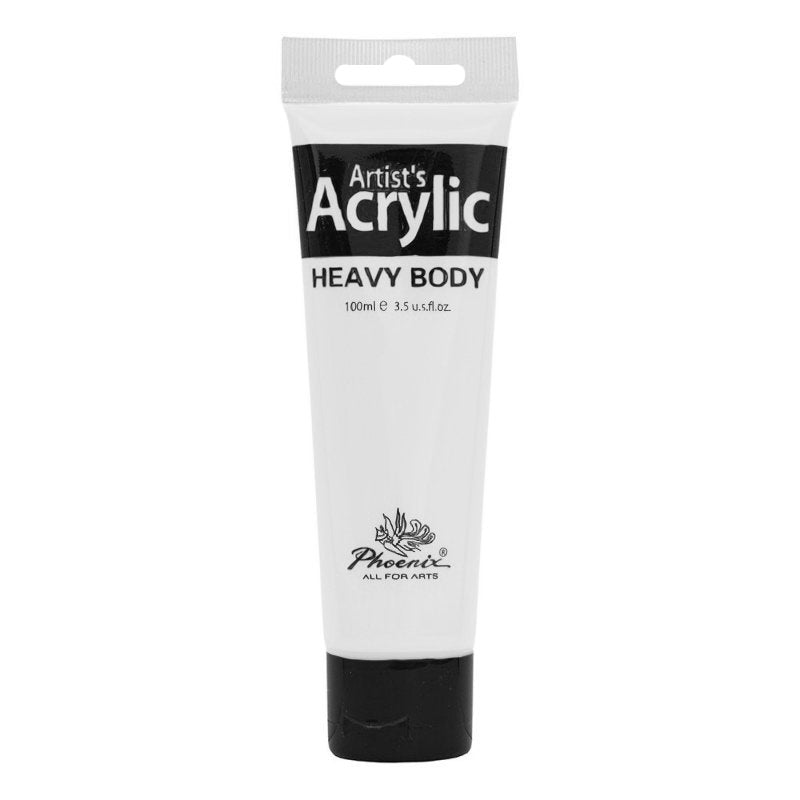 Culoare acrilică, bază de rășină acrilică, pentru începători, uscare rapidă, 100 ml, Phoenix - Pictorul Fericit