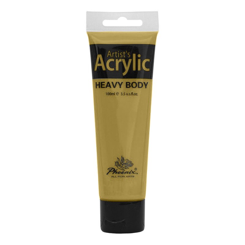 Culoare acrilică, bază de rășină acrilică, pentru începători, uscare rapidă, 100 ml, Phoenix - Pictorul Fericit