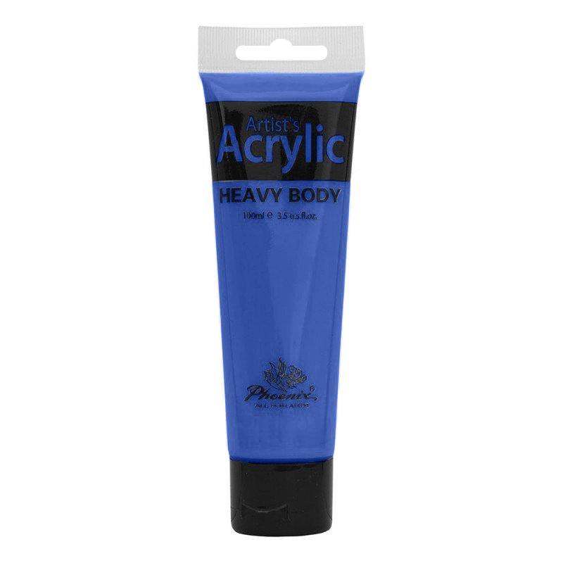 Culoare acrilică, bază de rășină acrilică, pentru începători, uscare rapidă, 100 ml, Phoenix - Pictorul Fericit