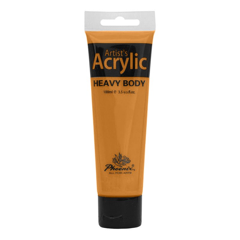 Culoare acrilică, bază de rășină acrilică, pentru începători, uscare rapidă, 100 ml, Phoenix - Pictorul Fericit