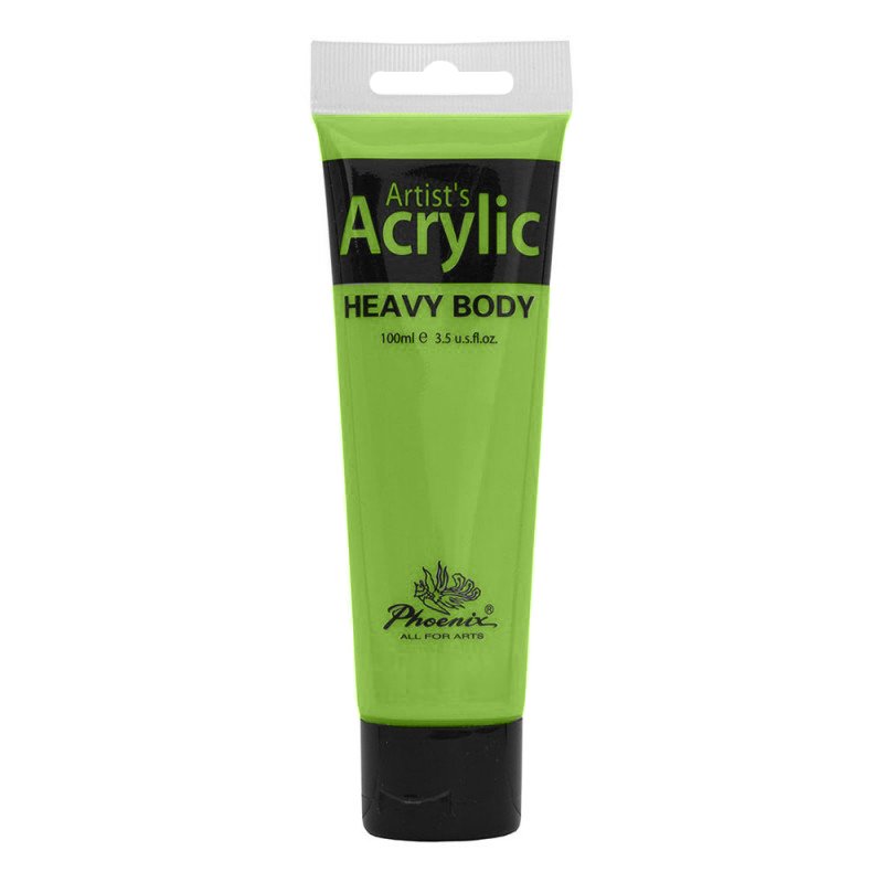 Culoare acrilică, bază de rășină acrilică, pentru începători, uscare rapidă, 100 ml, Phoenix - Pictorul Fericit