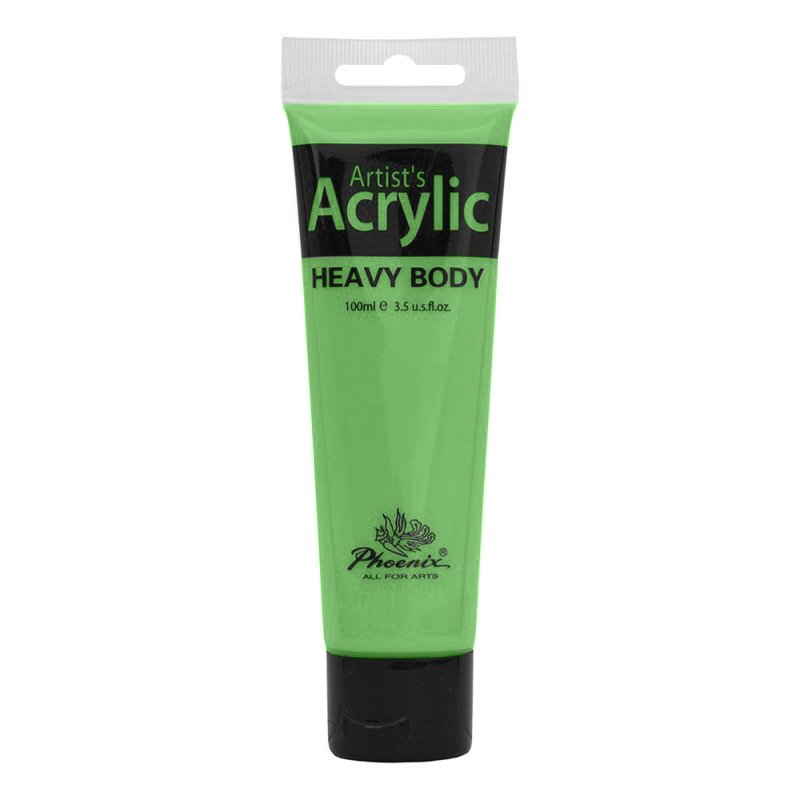 Culoare acrilică, bază de rășină acrilică, pentru începători, uscare rapidă, 100 ml, Phoenix - Pictorul Fericit