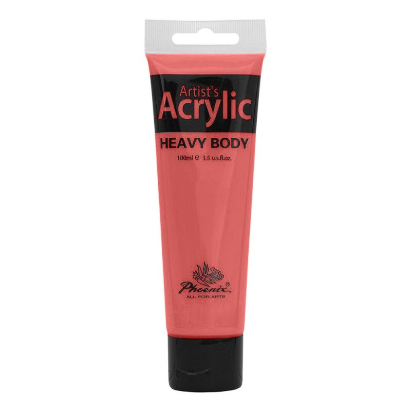 Culoare acrilică, bază de rășină acrilică, pentru începători, uscare rapidă, 100 ml, Phoenix - Pictorul Fericit