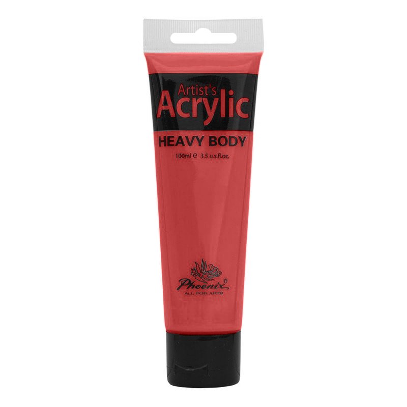Culoare acrilică, bază de rășină acrilică, pentru începători, uscare rapidă, 100 ml, Phoenix - Pictorul Fericit