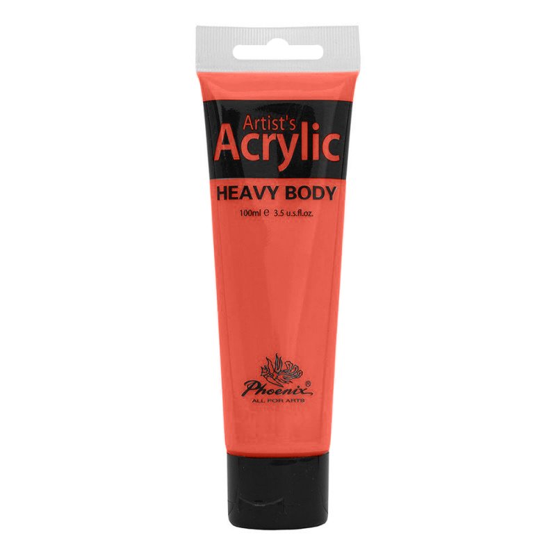 Culoare acrilică, bază de rășină acrilică, pentru începători, uscare rapidă, 100 ml, Phoenix - Pictorul Fericit