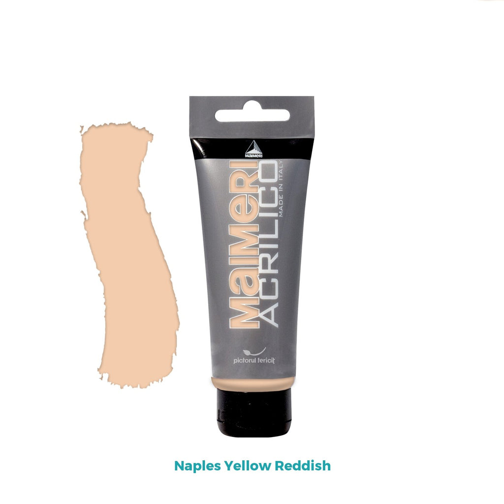 Culoare acrilică, bază de rășini acrilice, uscare rapidă, 75 ml Acrilico Maimeri - Pictorul Fericit