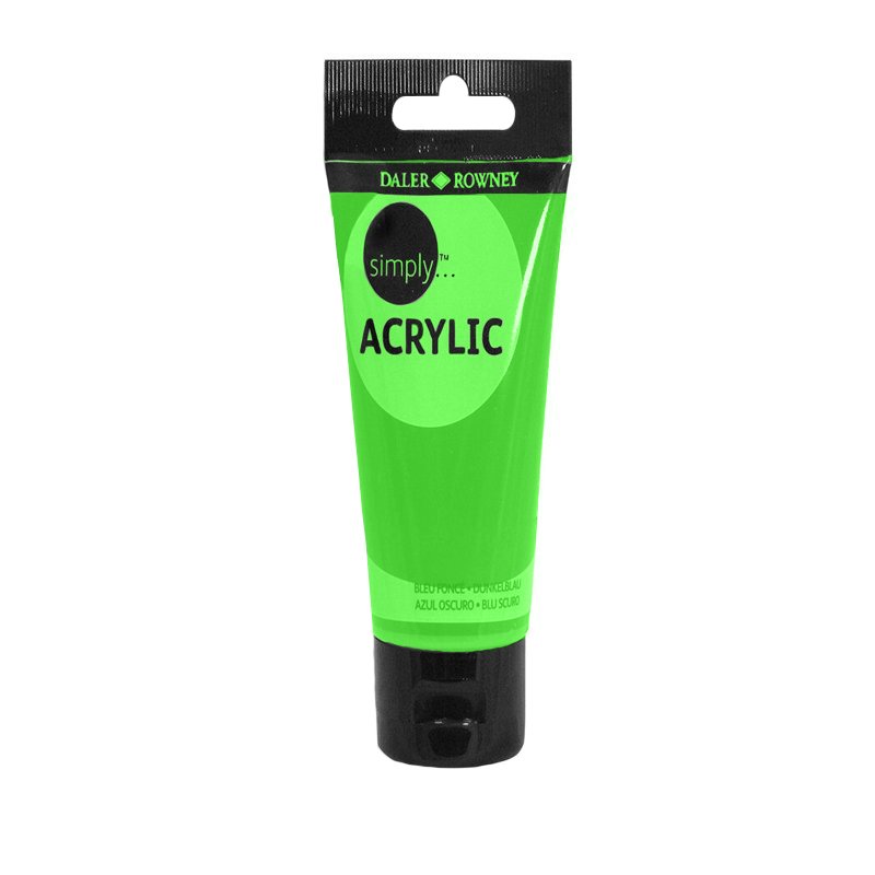 Culoare acrilică pentru începători, permanentă, bază de rășină acrilică, 75 ml, Simply Daler Rowney - Pictorul Fericit