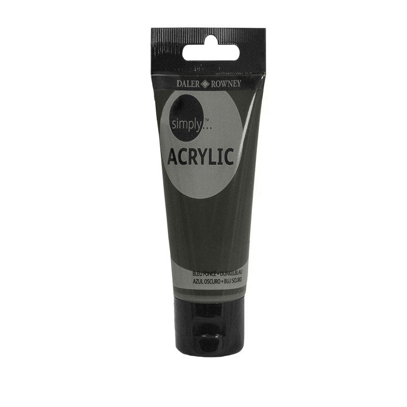 Culoare acrilică pentru începători, permanentă, bază de rășină acrilică, 75 ml, Simply Daler Rowney - Pictorul Fericit