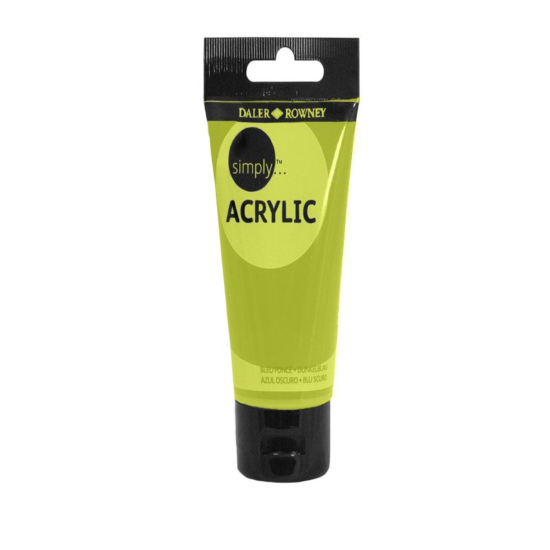Culoare acrilică pentru începători, permanentă, bază de rășină acrilică, 75 ml, Simply Daler Rowney - Pictorul Fericit