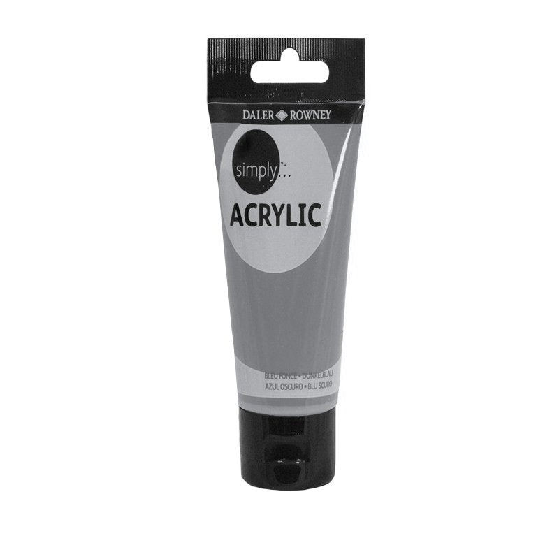 Culoare acrilică pentru începători, permanentă, bază de rășină acrilică, 75 ml, Simply Daler Rowney - Pictorul Fericit