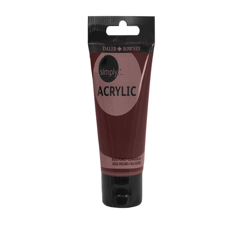 Culoare acrilică pentru începători, permanentă, bază de rășină acrilică, 75 ml, Simply Daler Rowney - Pictorul Fericit