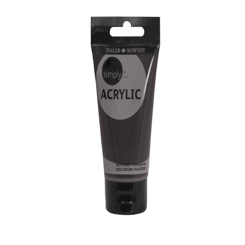 Culoare acrilică pentru începători, permanentă, bază de rășină acrilică, 75 ml, Simply Daler Rowney - Pictorul Fericit