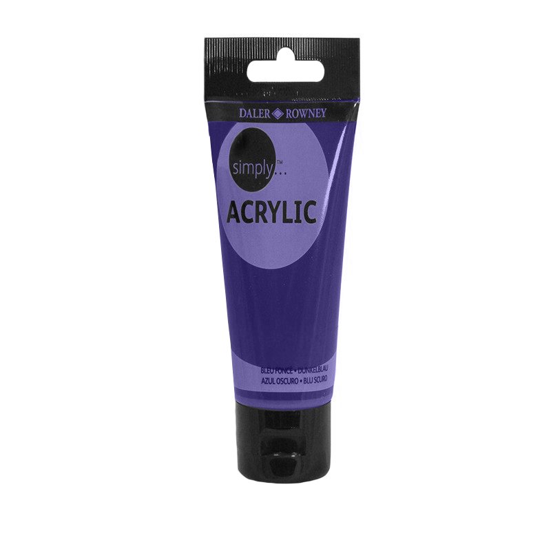 Culoare acrilică pentru începători, permanentă, bază de rășină acrilică, 75 ml, Simply Daler Rowney - Pictorul Fericit