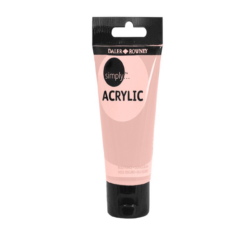 Culoare acrilică pentru începători, permanentă, bază de rășină acrilică, 75 ml, Simply Daler Rowney - Pictorul Fericit