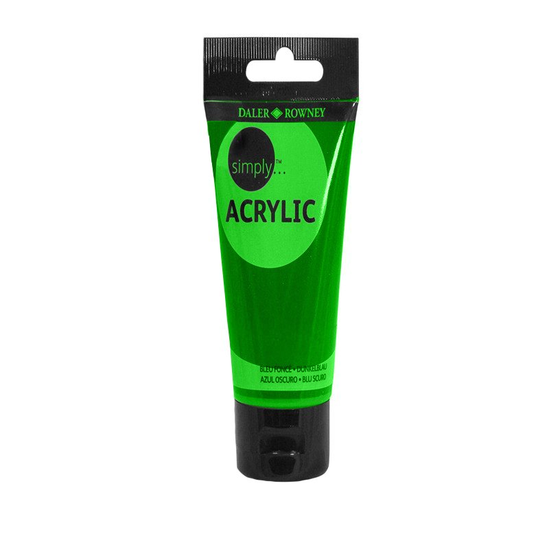 Culoare acrilică pentru începători, permanentă, bază de rășină acrilică, 75 ml, Simply Daler Rowney - Pictorul Fericit