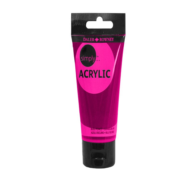 Culoare acrilică pentru începători, permanentă, bază de rășină acrilică, 75 ml, Simply Daler Rowney - Pictorul Fericit