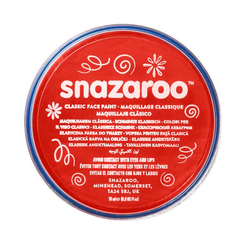 Culoare pentru pictura pe față, Snazaroo, testată dermatologic, fără parfum, lavabilă, 18 ml - Pictorul Fericit