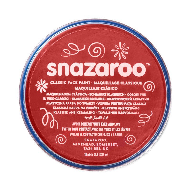 Culoare pentru pictura pe față, Snazaroo, testată dermatologic, fără parfum, lavabilă, 18 ml - Pictorul Fericit