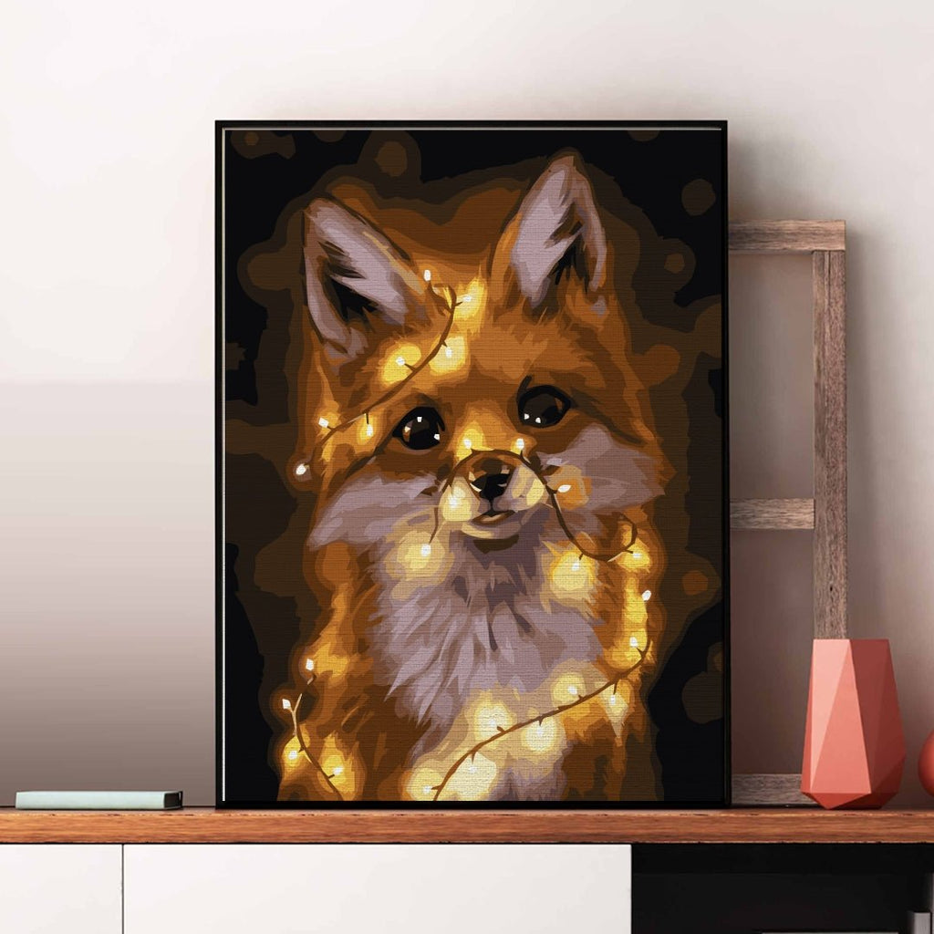 Cute fox - Pictură pe numere - Pictorul Fericit