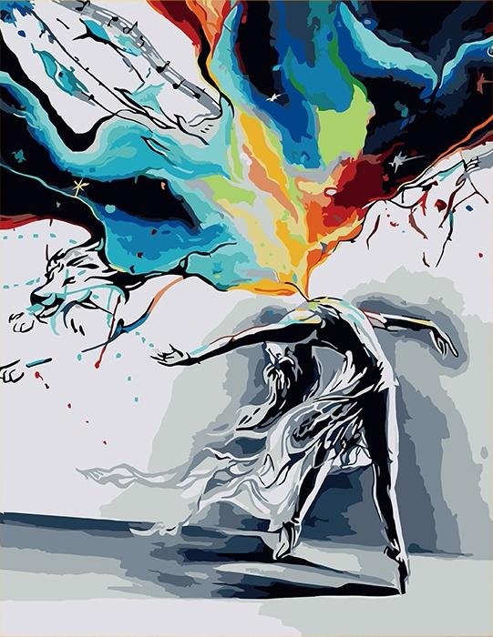 Dancing With Fire - Pictură pe numere - Pictorul Fericit