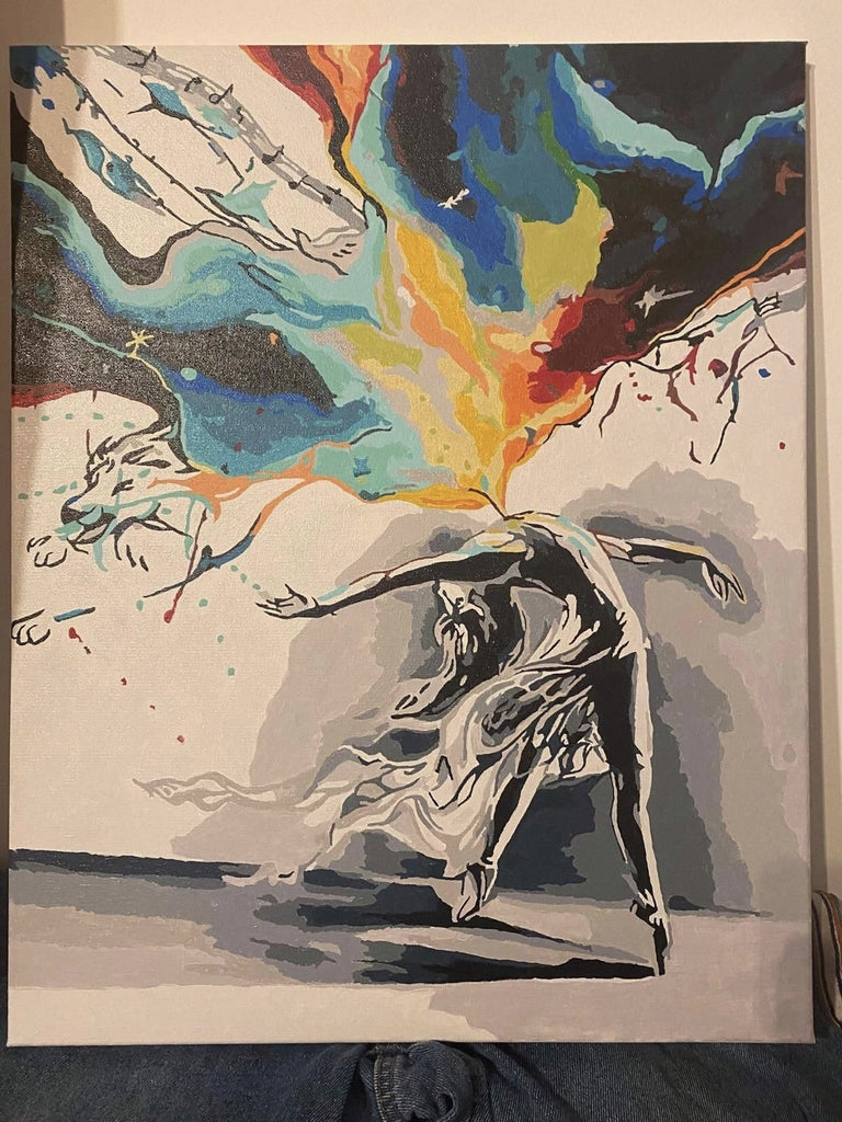 Dancing With Fire - Pictură pe numere - Pictorul Fericit