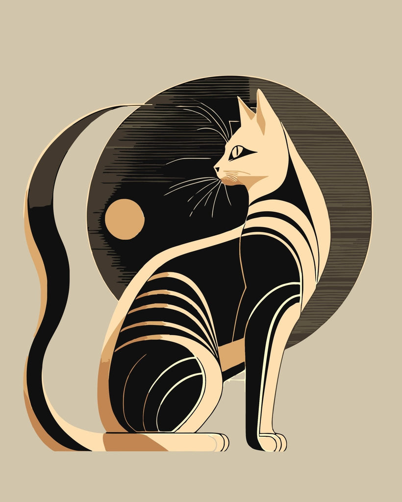 Egyptian Mau - Pictură pe numere - Pictorul Fericit