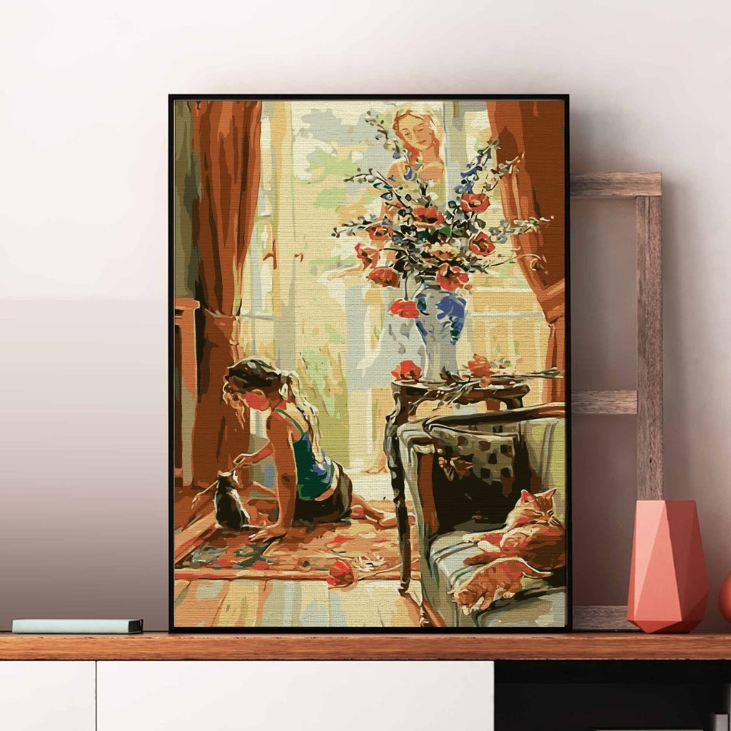 Family Time - Pictură pe numere - Pictorul Fericit