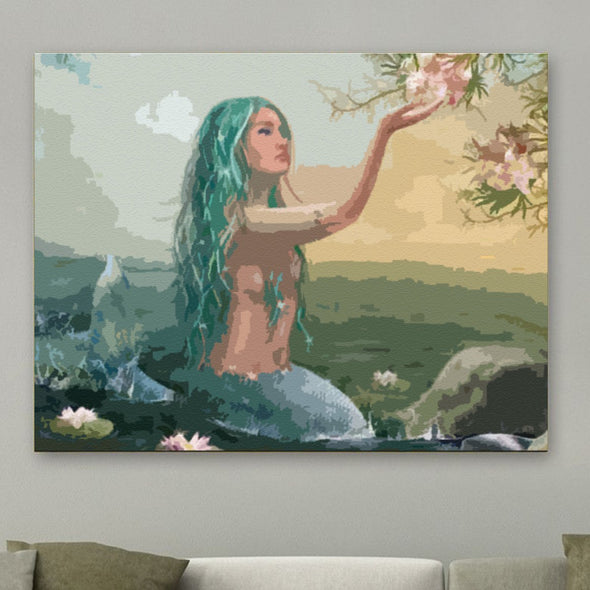 Gorgeous mermaid - Pictură pe numere - Pictorul Fericit